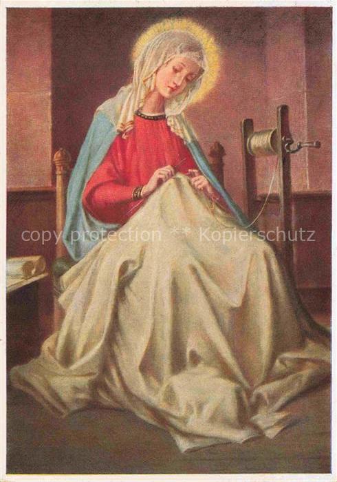 MueLLER Josef Muenchen Kuenstlerkarte Maegdlein Maria