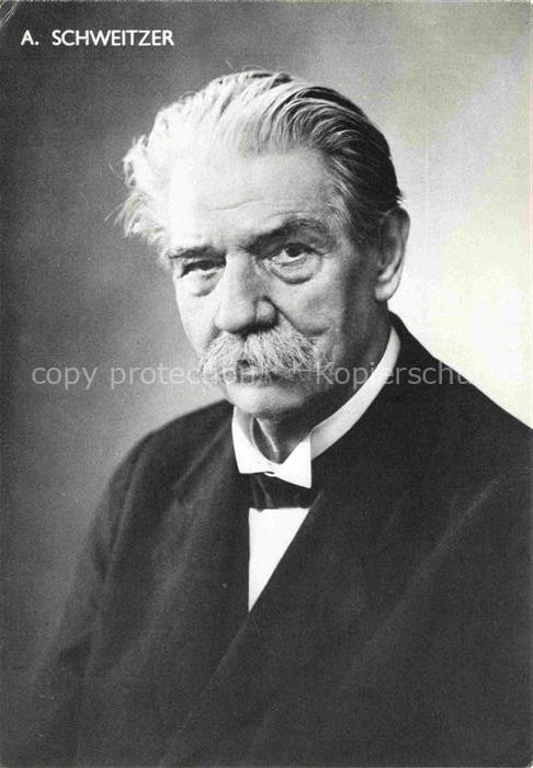 SCHWEITZER Albert (1875-1965) Philosoph Portraet