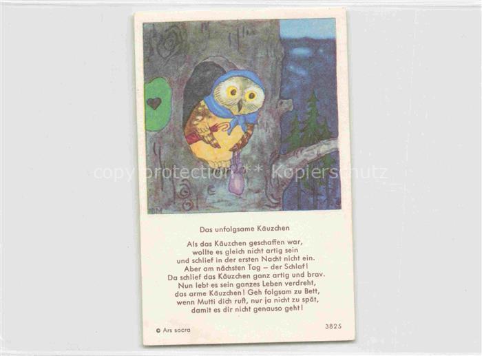 IBM BOHATTA-MORPURGO Ida (1900-1992) Kuenstlerkarte Das unfolgsame Kaeuzchen Nr.