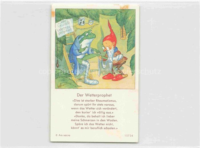 IBM BOHATTA-MORPURGO Ida (1900-1992) Kuenstlerkarte Nr. 10736 Der Wetterprophet