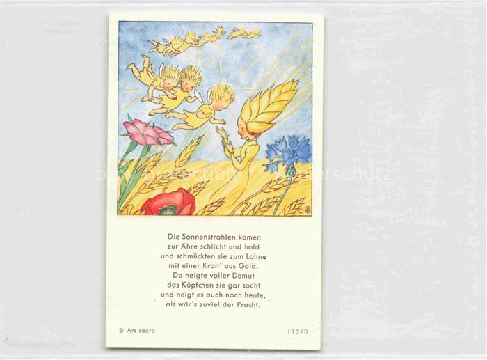IBM BOHATTA-MORPURGO Ida (1900-1992) Kuenstlerkarte Nr. 11270 Sonnenstrahlen