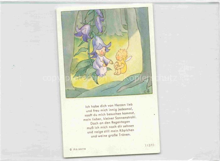 IBM BOHATTA-MORPURGO Ida (1900-1992) Kuenstlerkarte Nr. 11270 Blumen