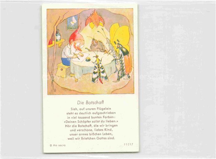 IBM BOHATTA-MORPURGO Ida (1900-1992) Kuenstlerkarte Nr. 11017 Die Botschaft