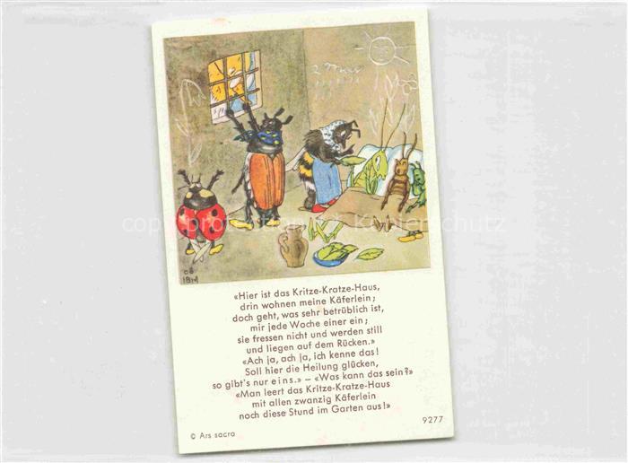 IBM BOHATTA-MORPURGO Ida (1900-1992) Kuenstlerkarte Nr. 9277 Kritze Kratze Haus
