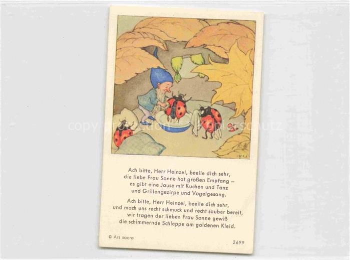 IBM BOHATTA-MORPURGO Ida (1900-1992) Kuenstlerkarte Nr. 2699 Herr Heinzel Maikae