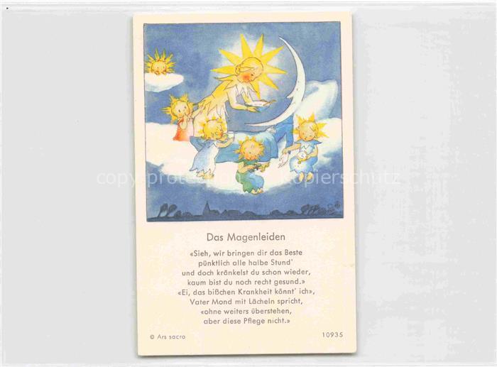 IBM BOHATTA-MORPURGO Ida (1900-1992) Kuenstlerkarte Nr. 10935 Das Magenleiden