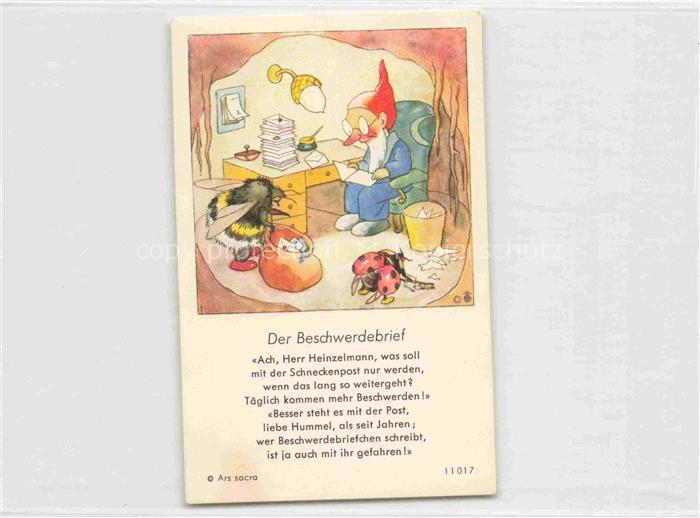 IBM BOHATTA-MORPURGO Ida (1900-1992) Kuenstlerkarte Nr. 11017 Der Beschwerdebrie