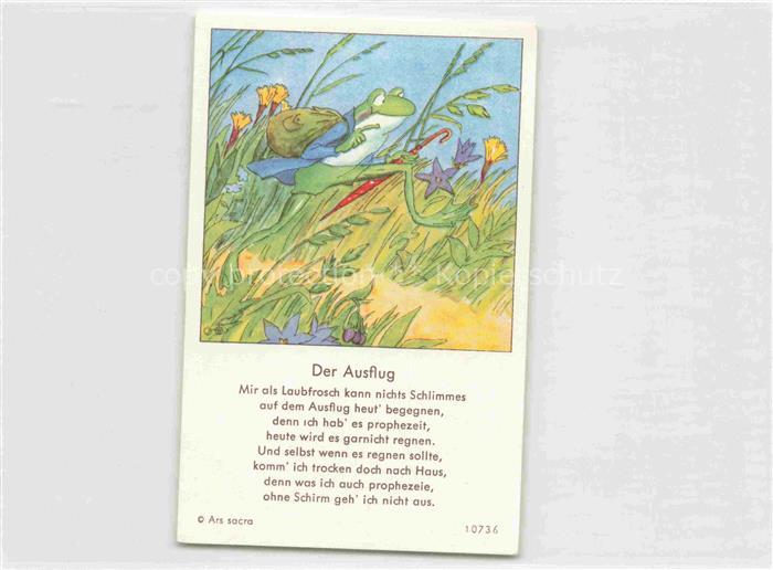 IBM BOHATTA-MORPURGO Ida (1900-1992) Kuenstlerkarte Nr. 10736 Der Ausflug Frosch