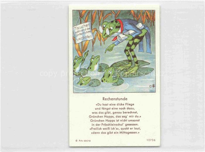 IBM BOHATTA-MORPURGO Ida (1900-1992) Kuenstlerkarte Nr. 10736 Rechenstunde Froes