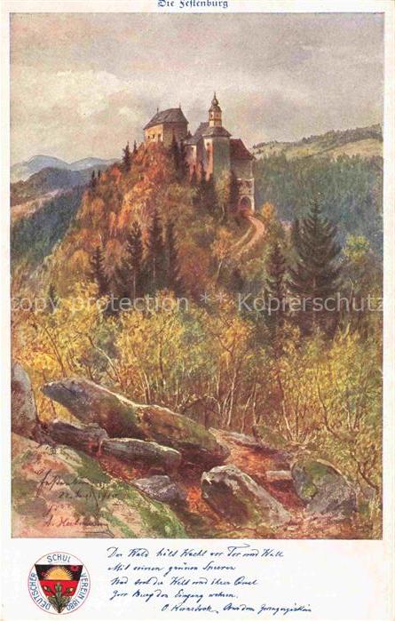 Festenburg Steiermark AT Kuenstlerkarte Deutscher Schulverein Bernstock Reihe Nr