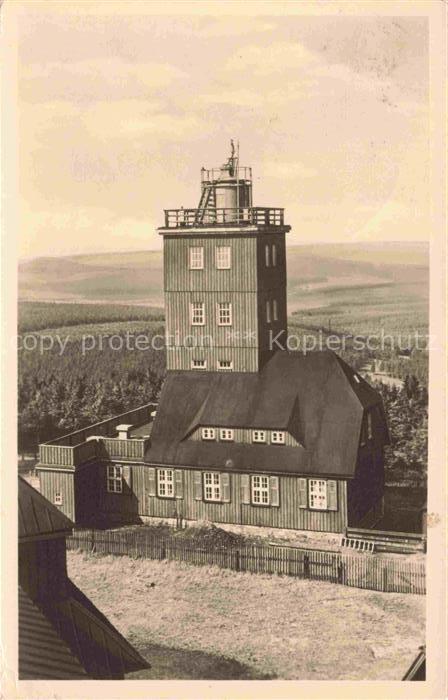 Fichtelberg  Oberwiesenthal Erzgebirge Sachsen Wetterwarte