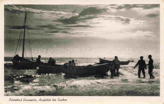ZINNOWITZ Ostseebad Ausfahrt der Fischer