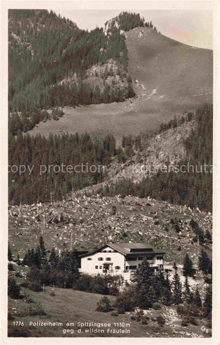 Spitzing Schliersee Polizeiheim am Spitzingsee Blick gegen wildens Fraeulein