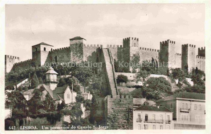 LISBOA Lisbon Lissabon Lisbonne PT Um pormenor do Castelo S. Jorge