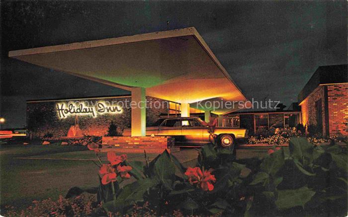 St Catharines Ontario Canada Holiday Inn Motel at night