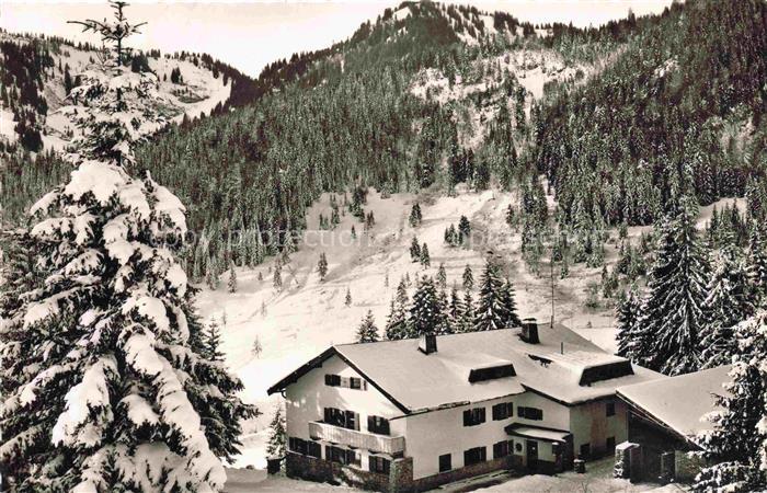 Spitzing Schliersee Polizeiheim Spitzingsee mit Rotkopf Winterpanorama
