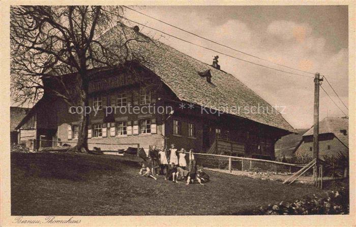 Bernau Schwarzwald Thomahaus Kupfertiefdruck