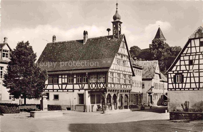 Koenigsbach-Stein Motiv Ortszentrum Fachwerkhaeuser