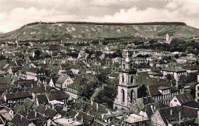 HEILBRONN Neckar Panorama Blick zum Wartberg