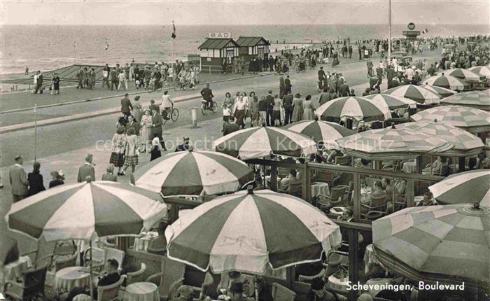 SCHEVENINGEN Zuid-Holland NL Boulevard Promenade Café Terrasse