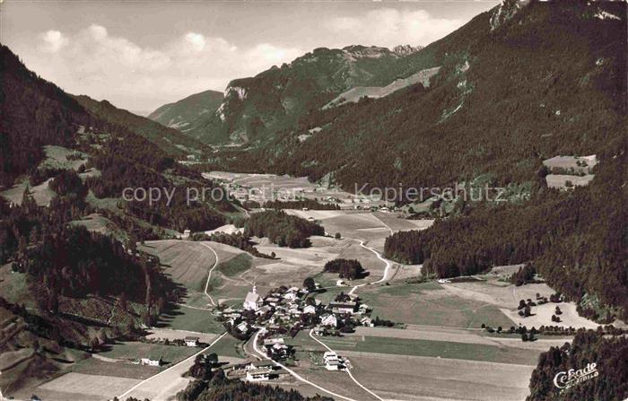 Sachrang Chiemgau Panorama Priental mit Kampenwand Chiemgauer Alpen