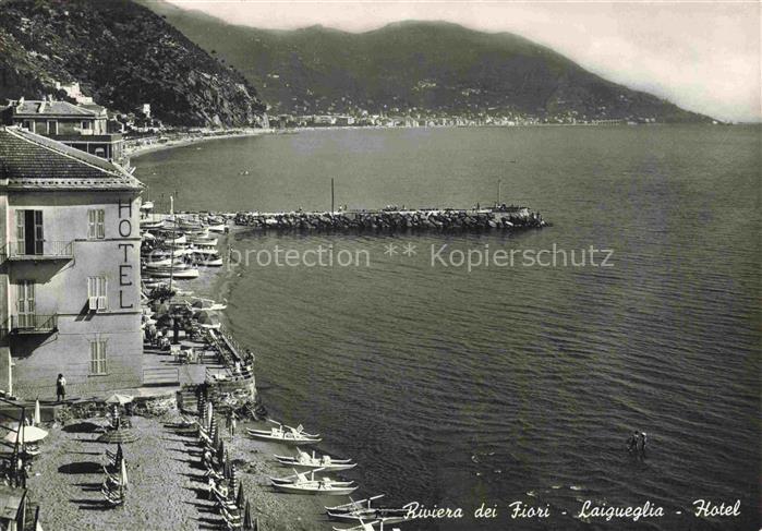 LAIGUEGLIA Savona Liguria IT Hotel Riviera dei Fiori Kuestenpanorama