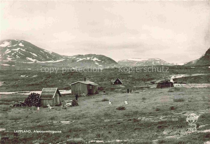 Lappland Lapland Norge Alesjaurestugorna