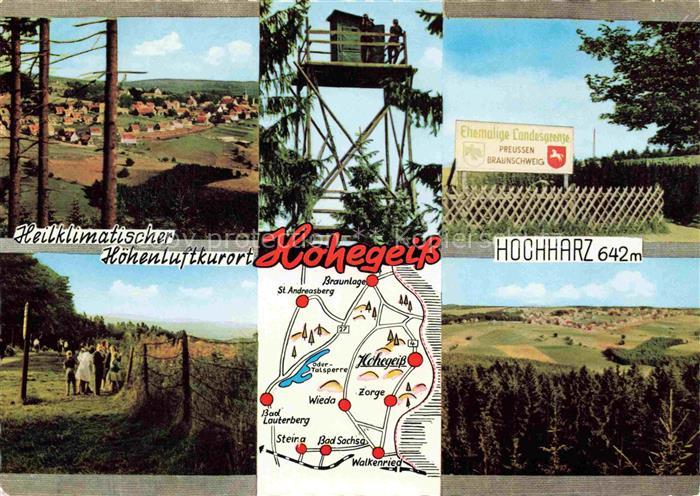 Hohegeiss Braunlage Harz Niedersachsen Panorama Ehemalige Landesgrenze Preussen