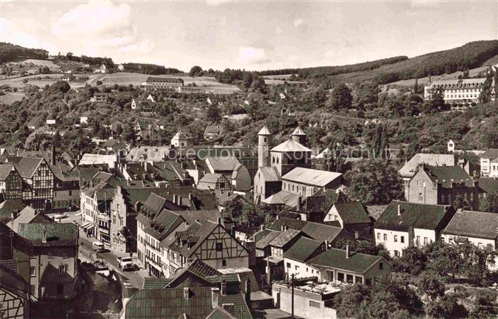 Muenstereifel Bad NRW Blick von der Burgterrasse