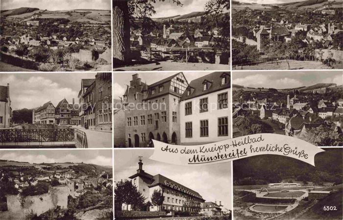 Muenstereifel Bad NRW Kneippheilbad Panorama Orts und Teilansichten