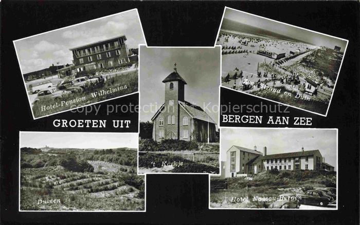Bergen aan Zee NL Hotel Pension Wilhelmina Strand en Duinen Hotel Nassau