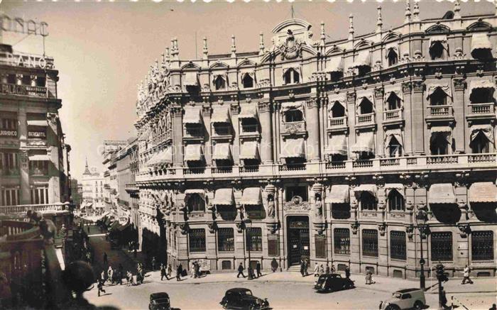 MADRID  ES Edificio del Banco Hispano Americano y Carrera de San Jeronimo