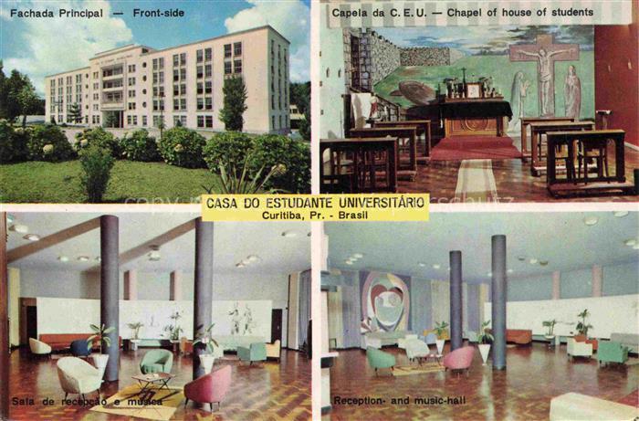 Curitiba Parana Brazil Casa do Estudante Universitario Fachada Principal Capel o