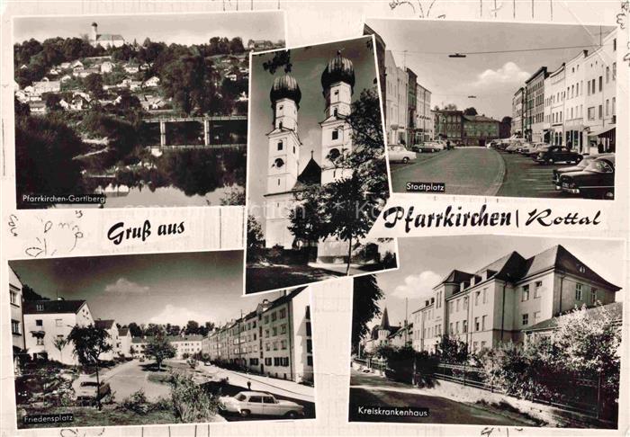 Pfarrkirchen  Rottal-Inn Bayern Gartlberg Kirche Stadtplatz Friedensplatz Kreisk