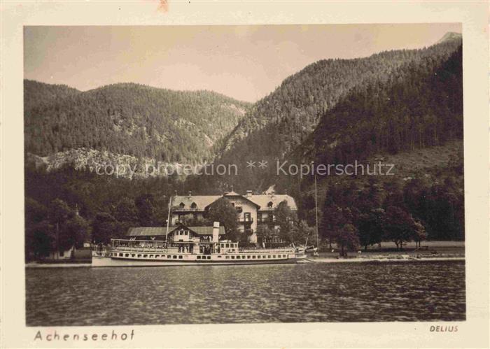 Achenseehof Tirol AT Panorama Fahrgastschiff