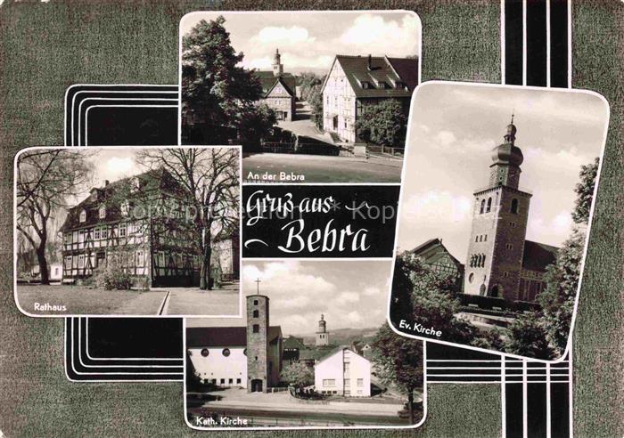 Bebra Hessen Rathaus An der Bebra Kath Kirche Ev Kirche