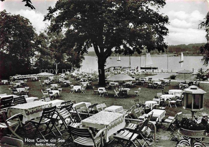 Gatow Spandau BERLIN Haus Carow am See Gartenwirtschaft
