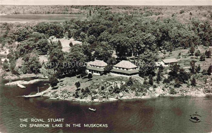 TORONTO Ontario Canada The Royal Stuart on Sparrow Lake in the Muskokas Air view