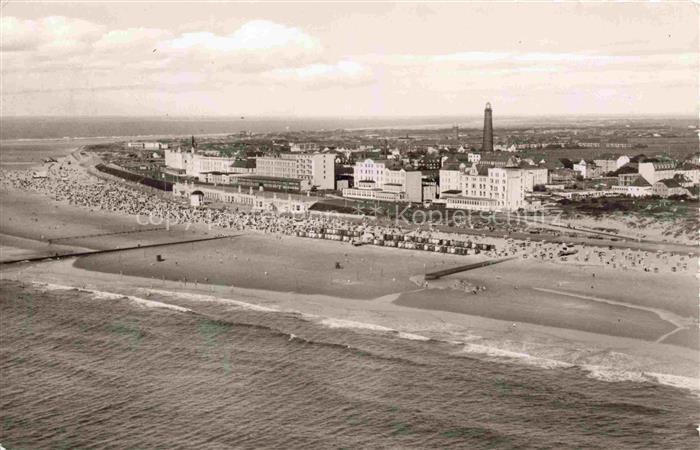 BORKUM Nordseebad Niedersachsen Fliegeraufnahme
