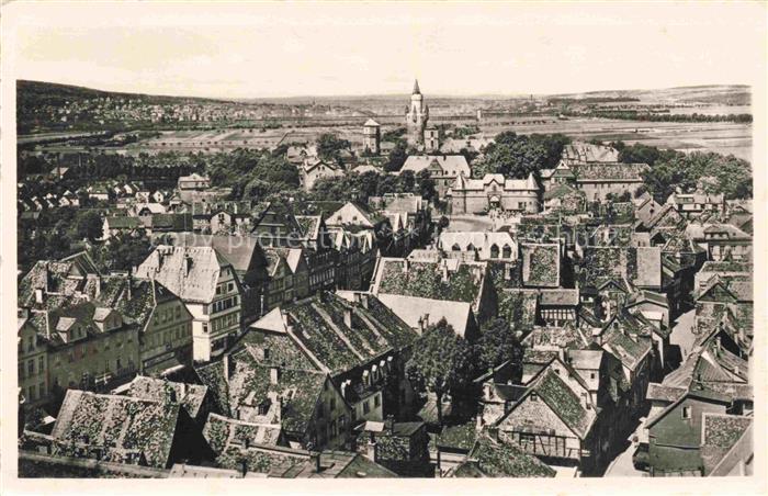 Friedberg  Hessen Panorama mit Burg und Adolfsturm