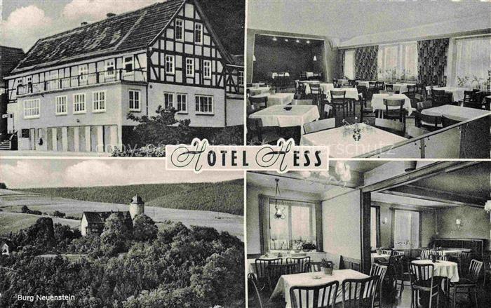 Aua Neuenstein Bad Hersfeld Hessen Hotel Hess Gastraeume Burg Neuenstein
