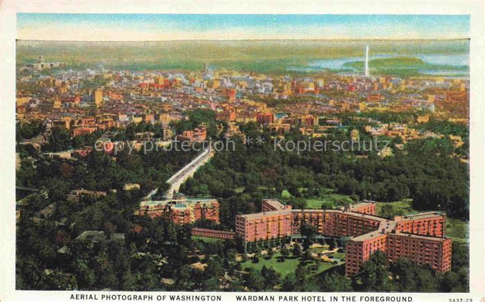 WASHINGTON DC USA Wardman Park Hotel Air view