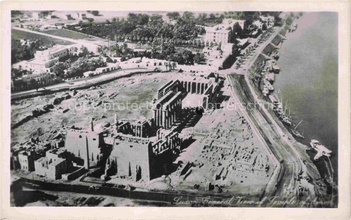 LUXOR Louqsor Louksor Egypt The Luxor Temple Air view