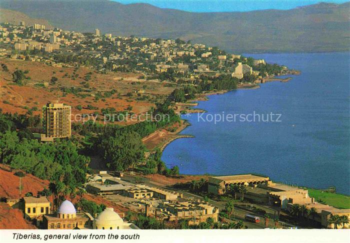 Tiberias Híefa Haifa Israel Aerial view from the south