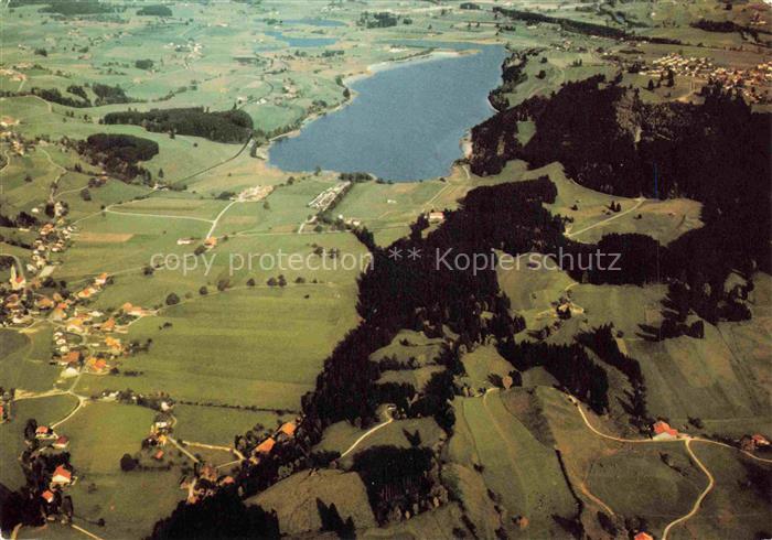 Niedersonthofen Waltenhofen Bayern Niedersonthofener See Fliegeraufnahme