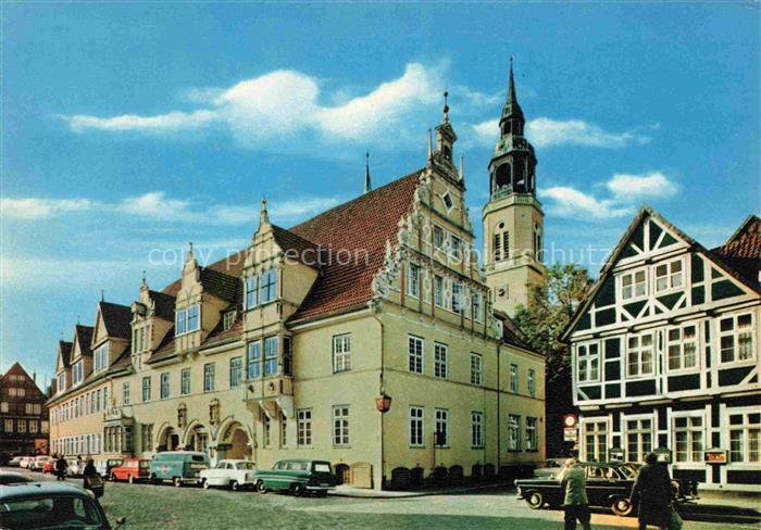 CELLE  Niedersachsen Rathaus und Stadtkirche