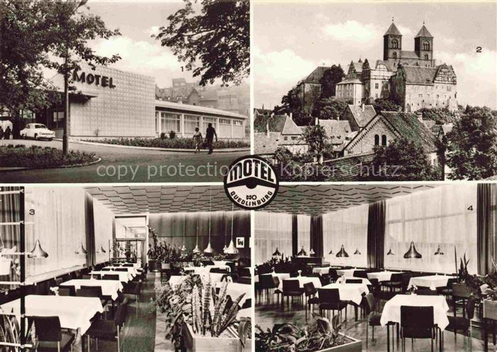 Quedlinburg Harz Motel mit Schloss und Dom Gastraeume