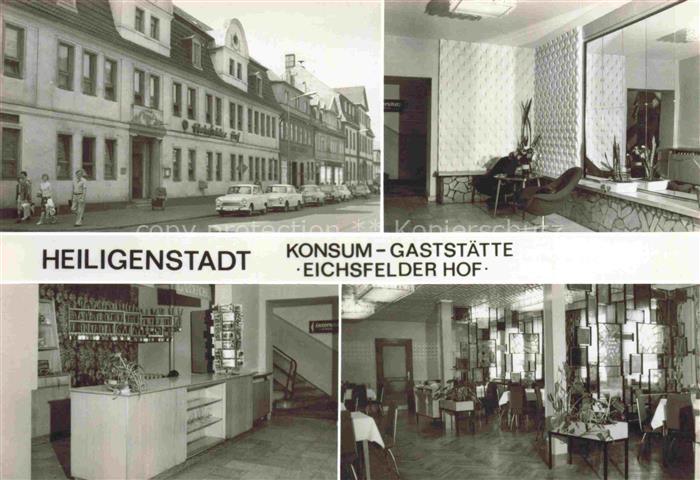 Heiligenstadt  Eichsfeld Thueringen Konsum Gaststaette Eichsfelder Hof Rezeption