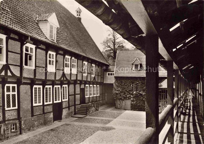 Burg Dinklage Benediktinerinnenkloster St Scholastika Blick vom Apostelgang auf