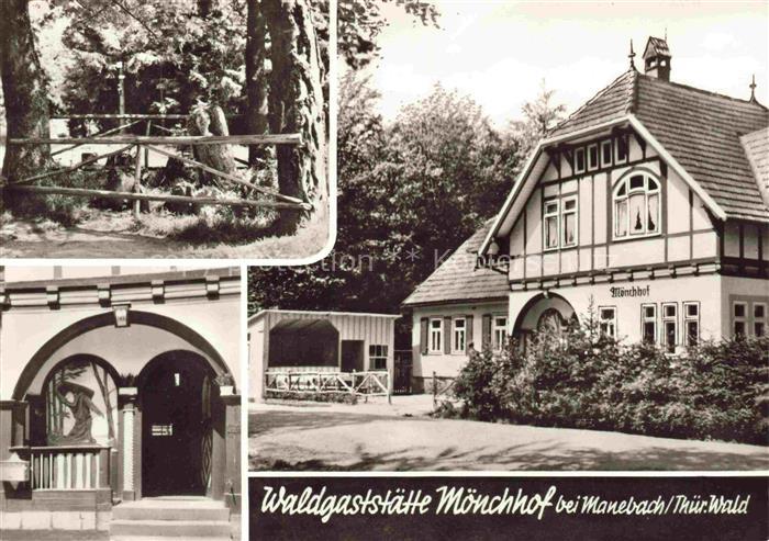 Manebach Ilmenau Thueringen Waldgaststaette Eingang Park